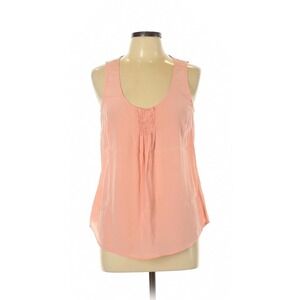 Halogen silk sleeveless silk top light pink M